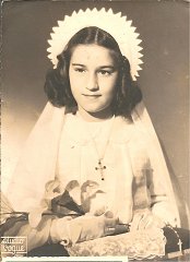 COMMUNION EGLISE ST PIERRE 1953 Aguirre Monique